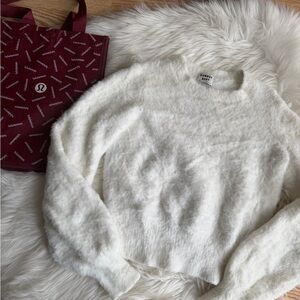 Sunday Best Cream Fluffy Sweater